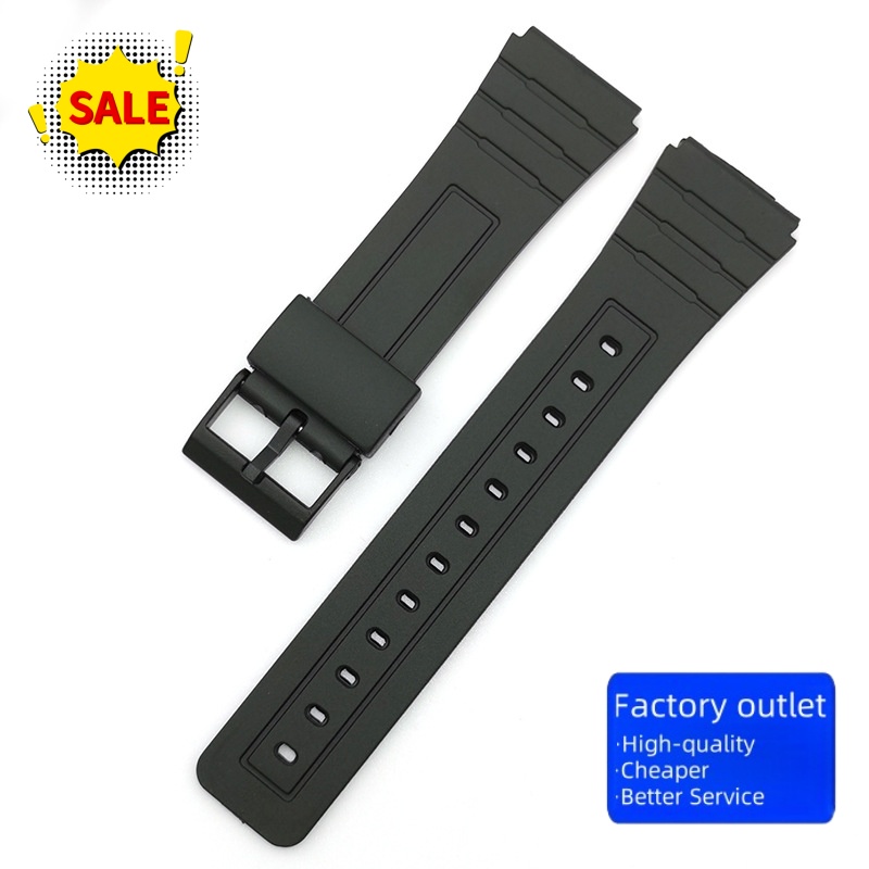 Rubber Strap Diver - 12 /14/16/18/20/22mm For CASIO f-91w Plastic