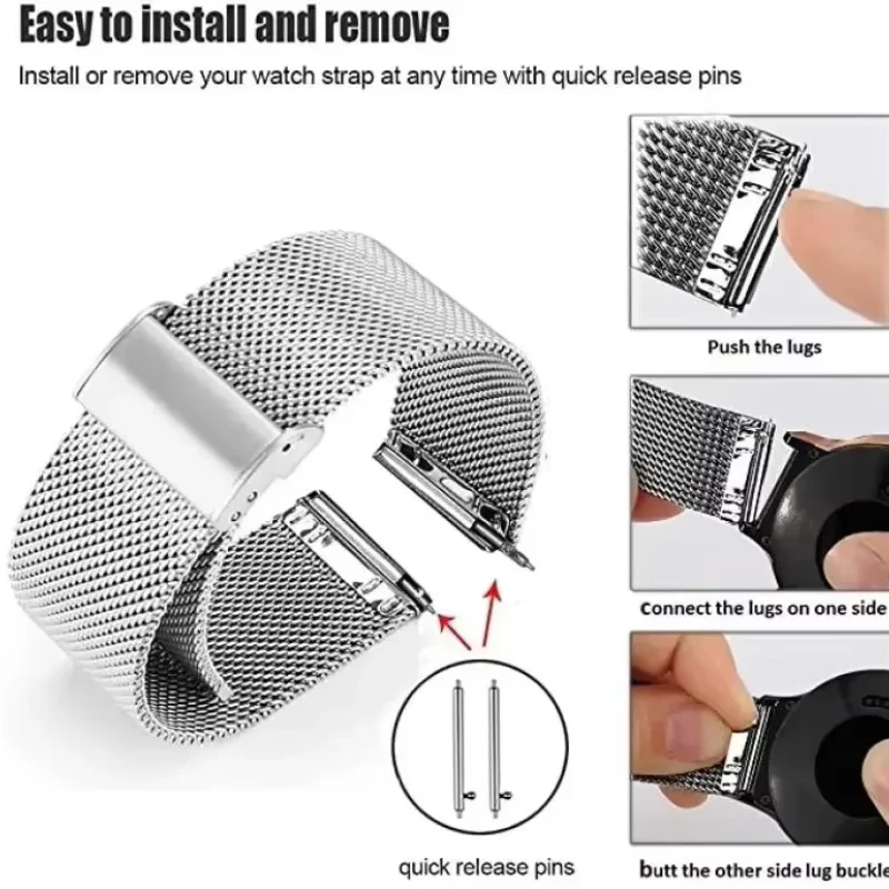 22mm 20mm Mesh Loop For Garmin - Milanese Loop Magnetic 리뷰 및 가격