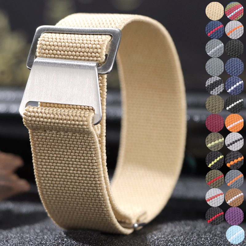 18/20/22mm Elastic Nylon Watch - Parachute Strap Elastic 리뷰 및 가격