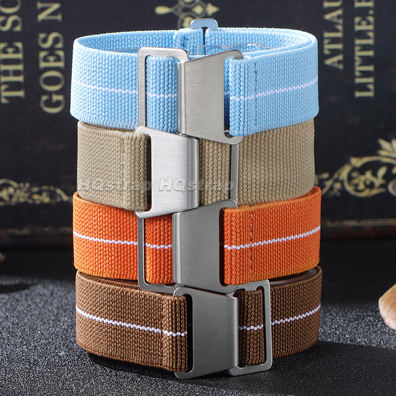 18/20/22mm Elastic Nylon Watch - Parachute Strap Elastic 리뷰 및 가격