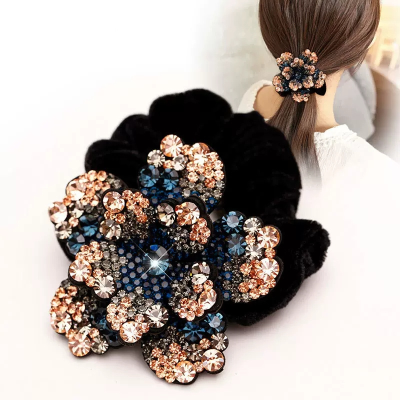 Women Rhinestone Scrunchies Ve - Silicone Band Women 리뷰 및 가격