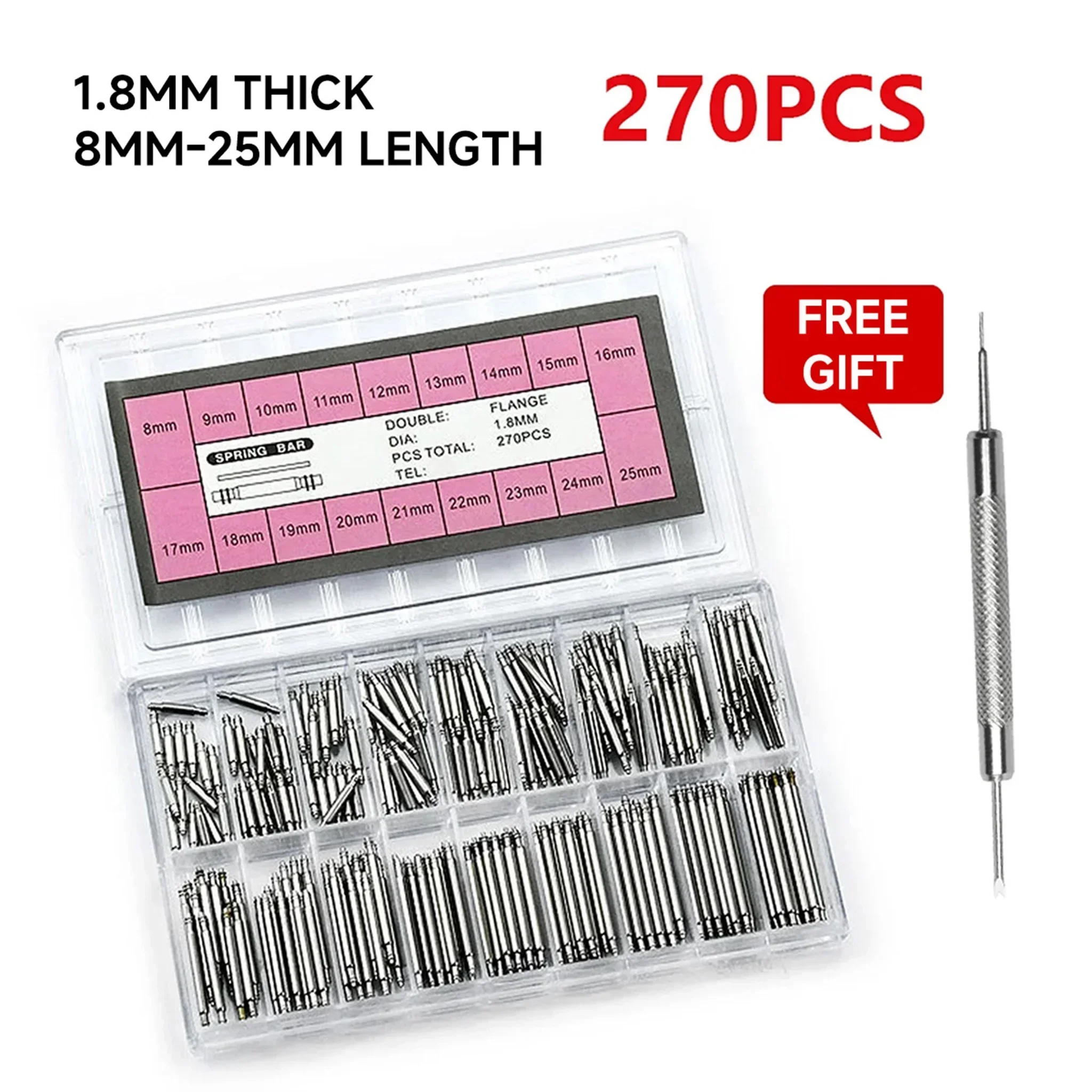 270pcs/set Strainless Steel Sp - Spring Bar Tool Set 리뷰 및 가격