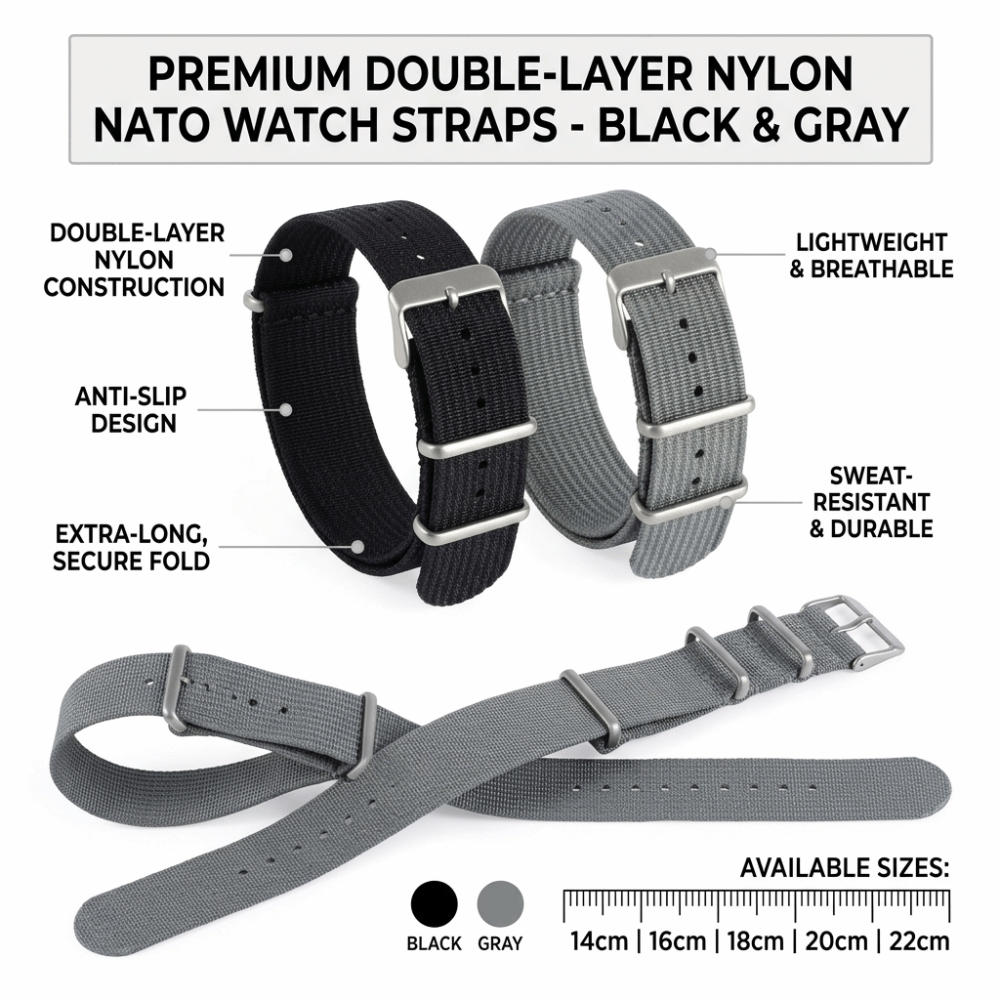 14/16/18/20/22mm NATO Watch Ba - Nato Strap Nylon 리뷰 및 가격