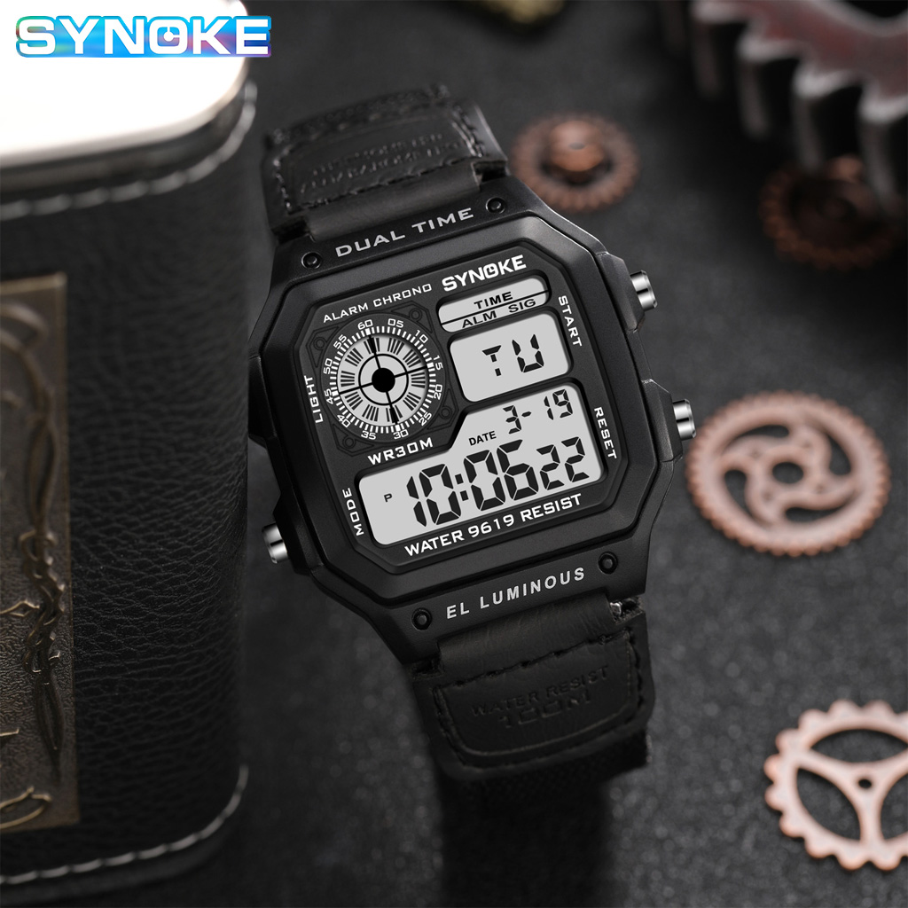 Synoke Outdoor Military Digita - Canvas Strap Watch 리뷰 및 가격