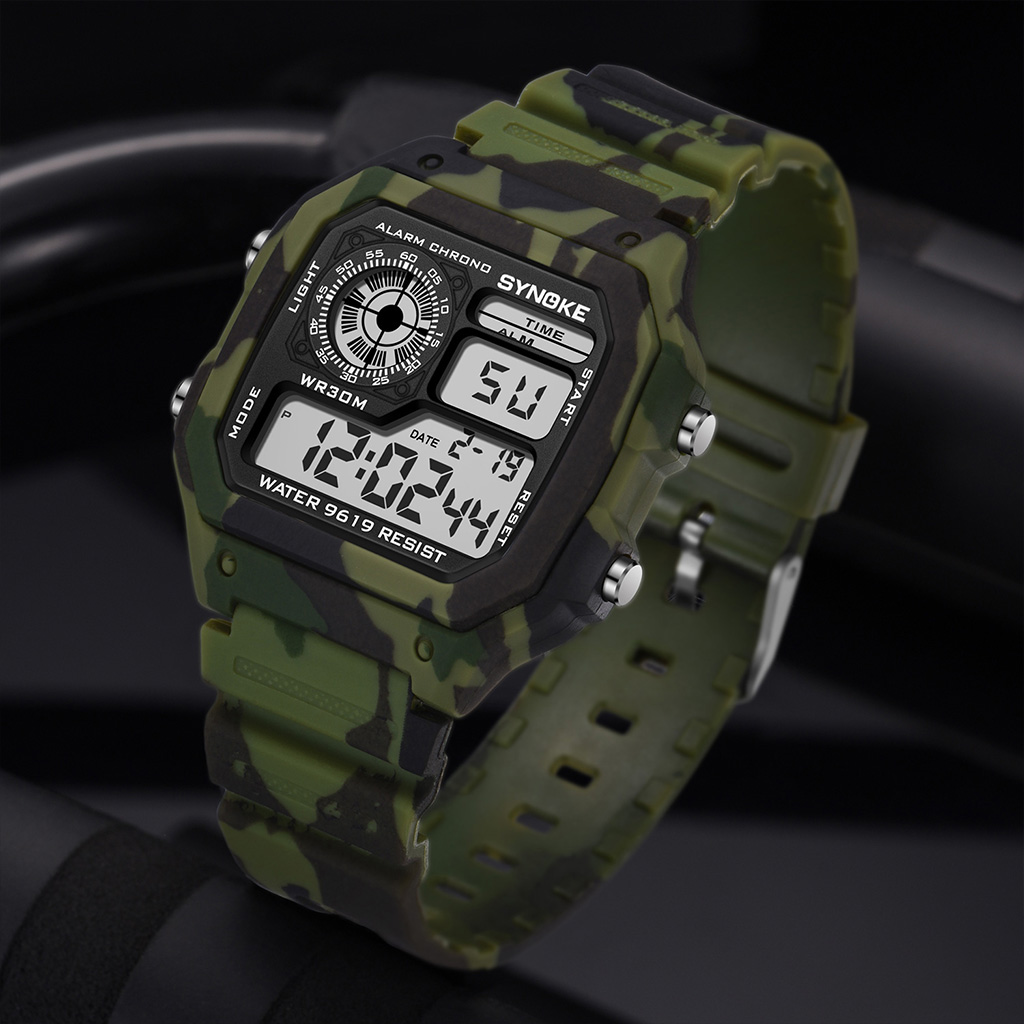 Synoke Outdoor Military Digita - Canvas Strap Watch 리뷰 및 가격