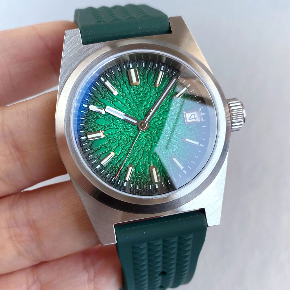New 38mm Mechanical Watch Men  - Rubber Strap Diver 리뷰 및 가격