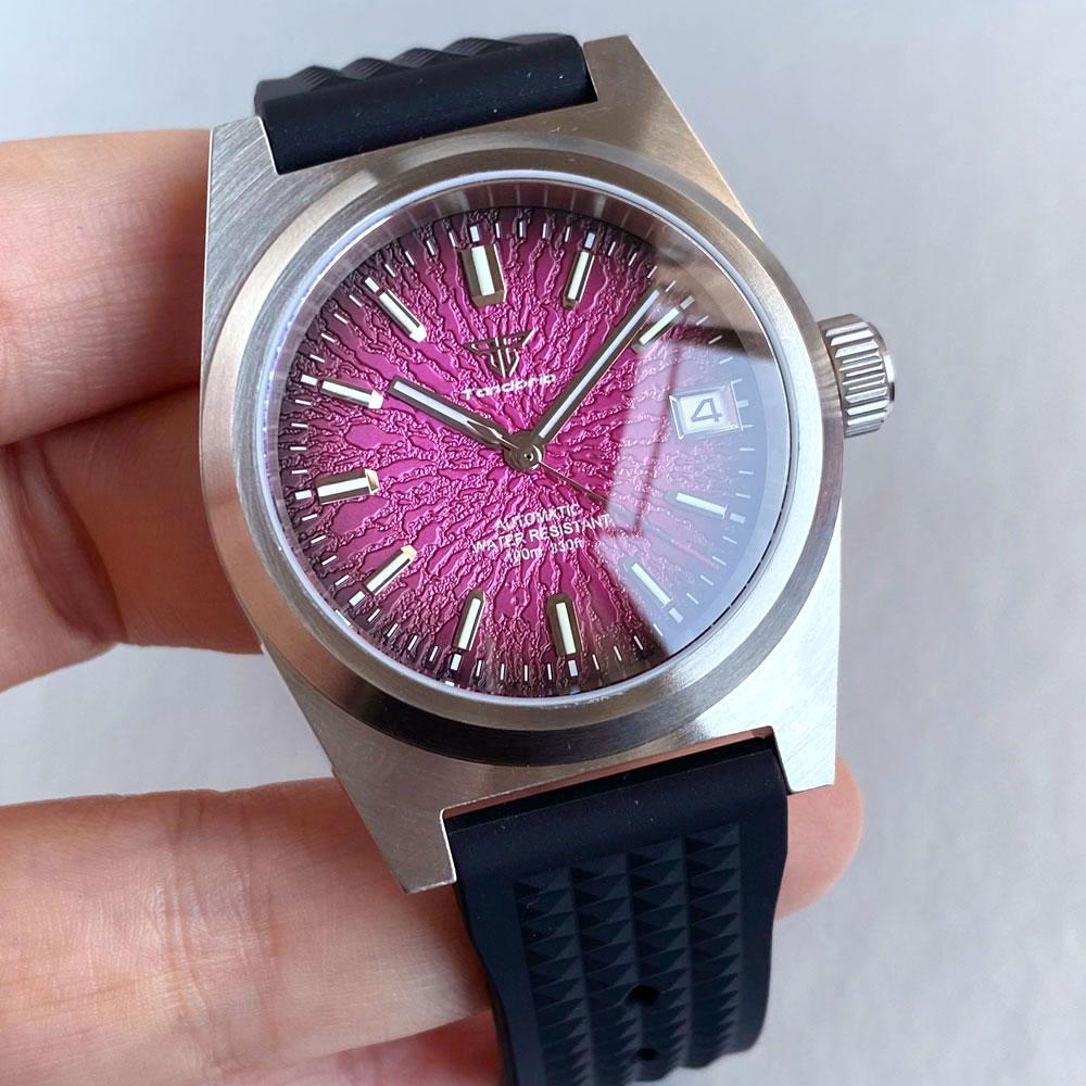 New 38mm Mechanical Watch Men  - Rubber Strap Diver 리뷰 및 가격
