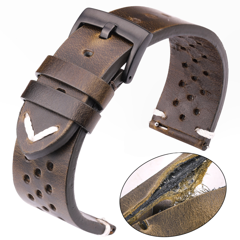 Breathable Genuine Leather Qui - Nato Strap Nylon 리뷰 및 가격