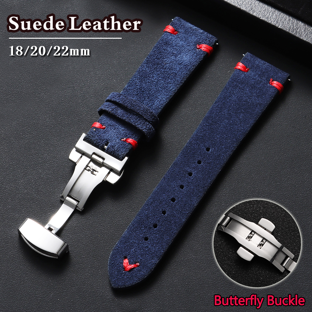 Suede Leather Watch Strap 18mm - Suede Strap Watch 리뷰 및 가격