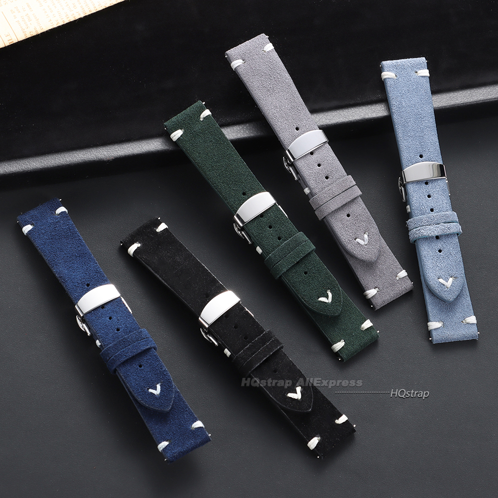 Suede Leather Watch Strap 18mm - Suede Strap Watch 리뷰 및 가격