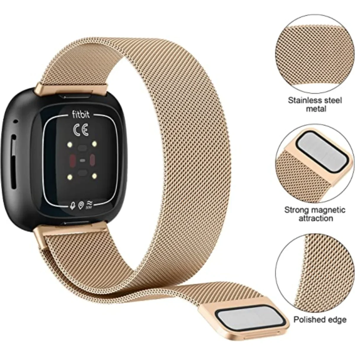 Milanese Strap for Fitbit Vers - Milanese Loop Magnetic 리뷰 및 가격