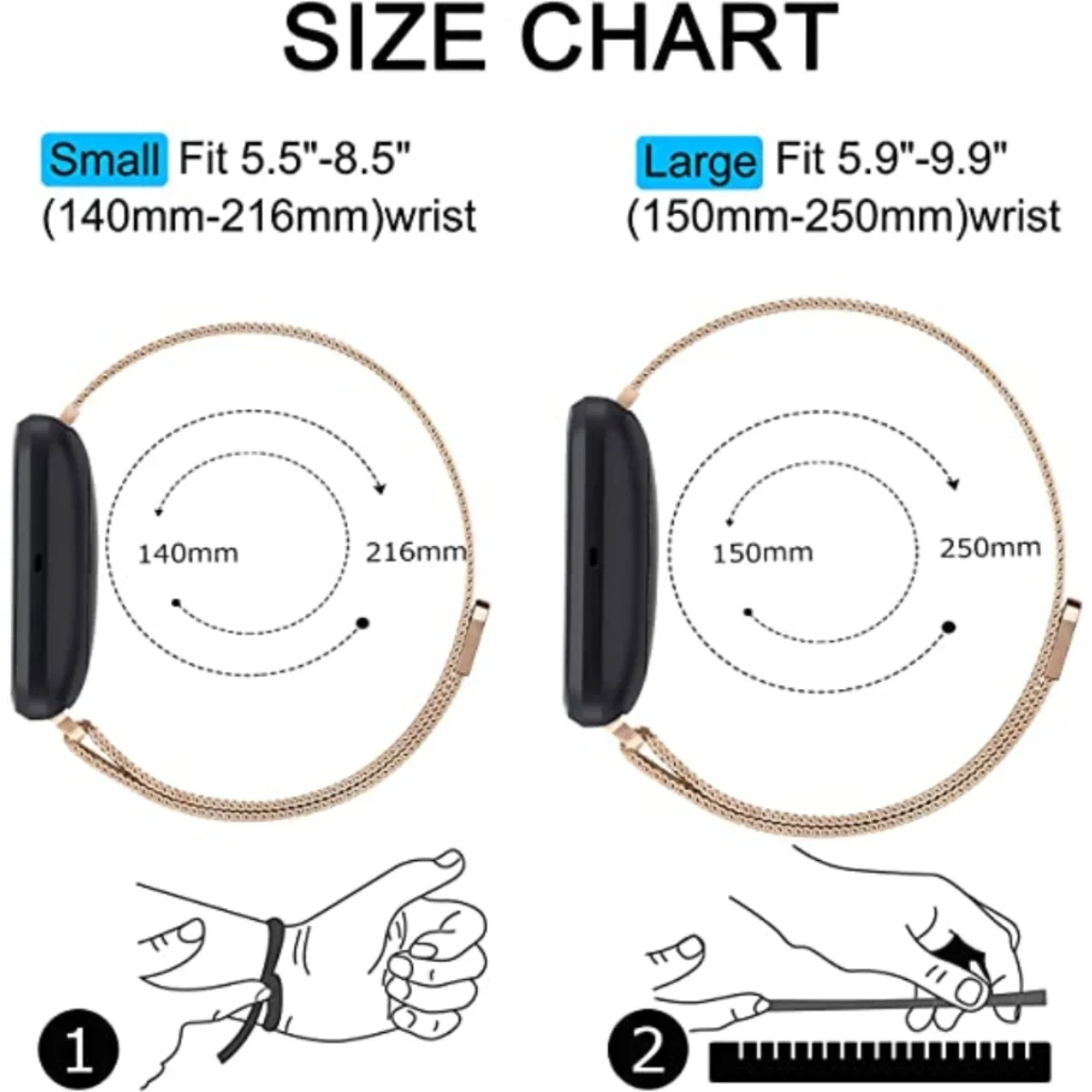 Milanese Strap for Fitbit Vers - Milanese Loop Magnetic 리뷰 및 가격