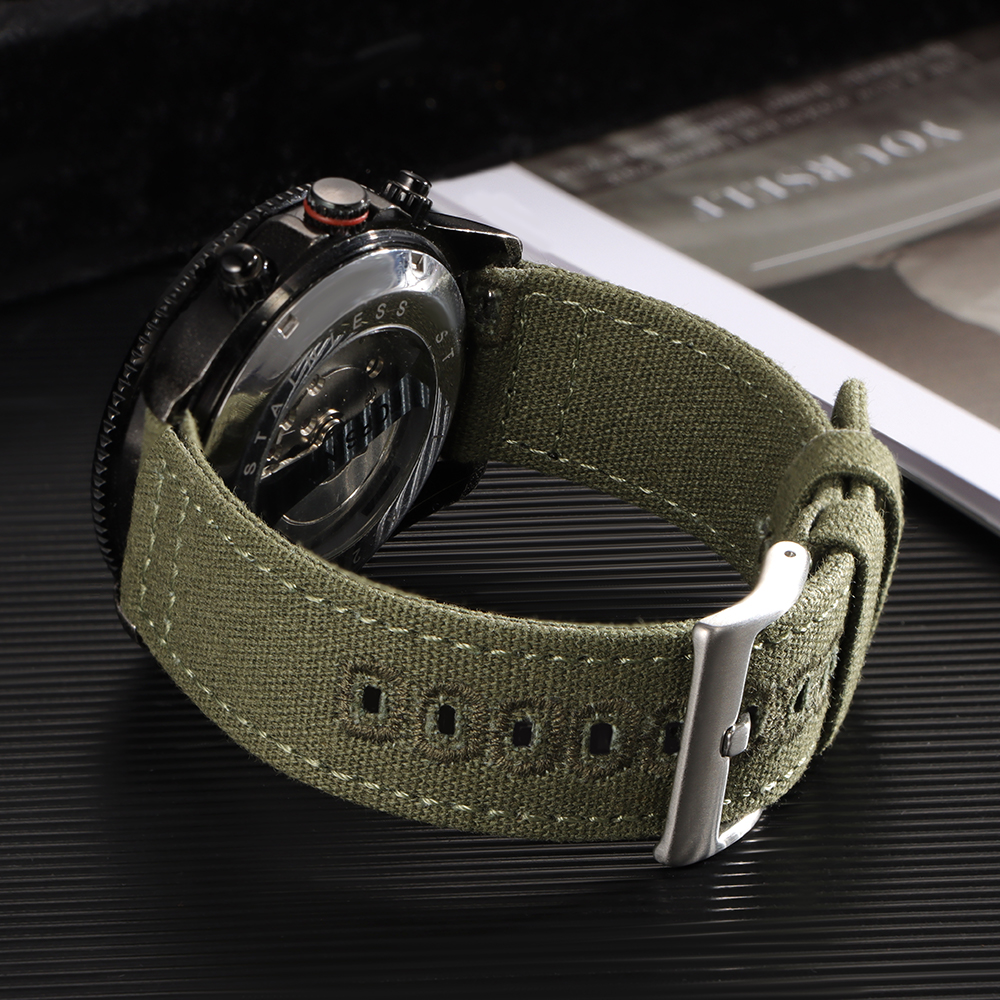 Nylon Woven Canvas Watch Band  - Perlon Strap Woven 리뷰 및 가격
