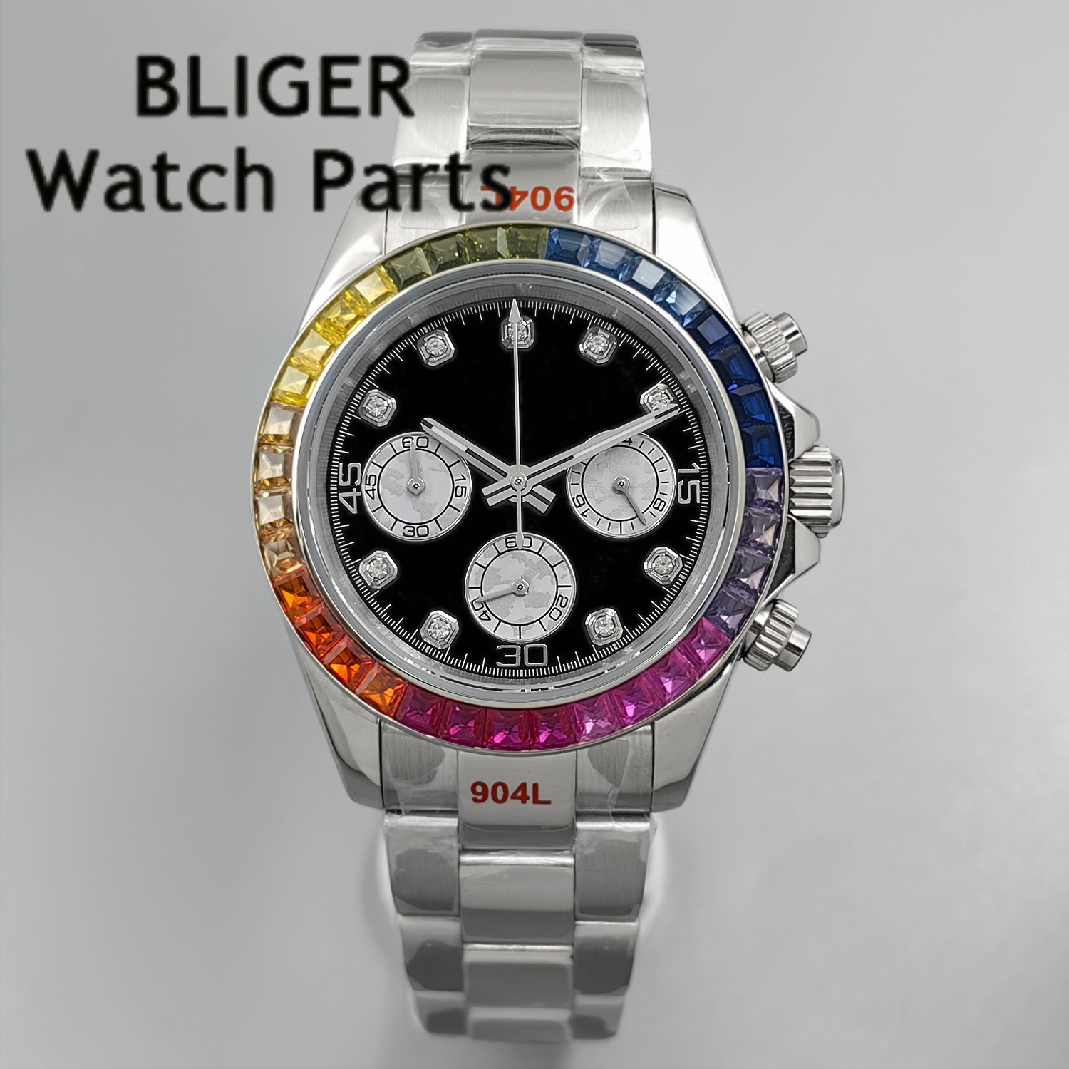 BLIGER Black Panda Dial Multic - Rubber Strap Diver 리뷰 및 가격