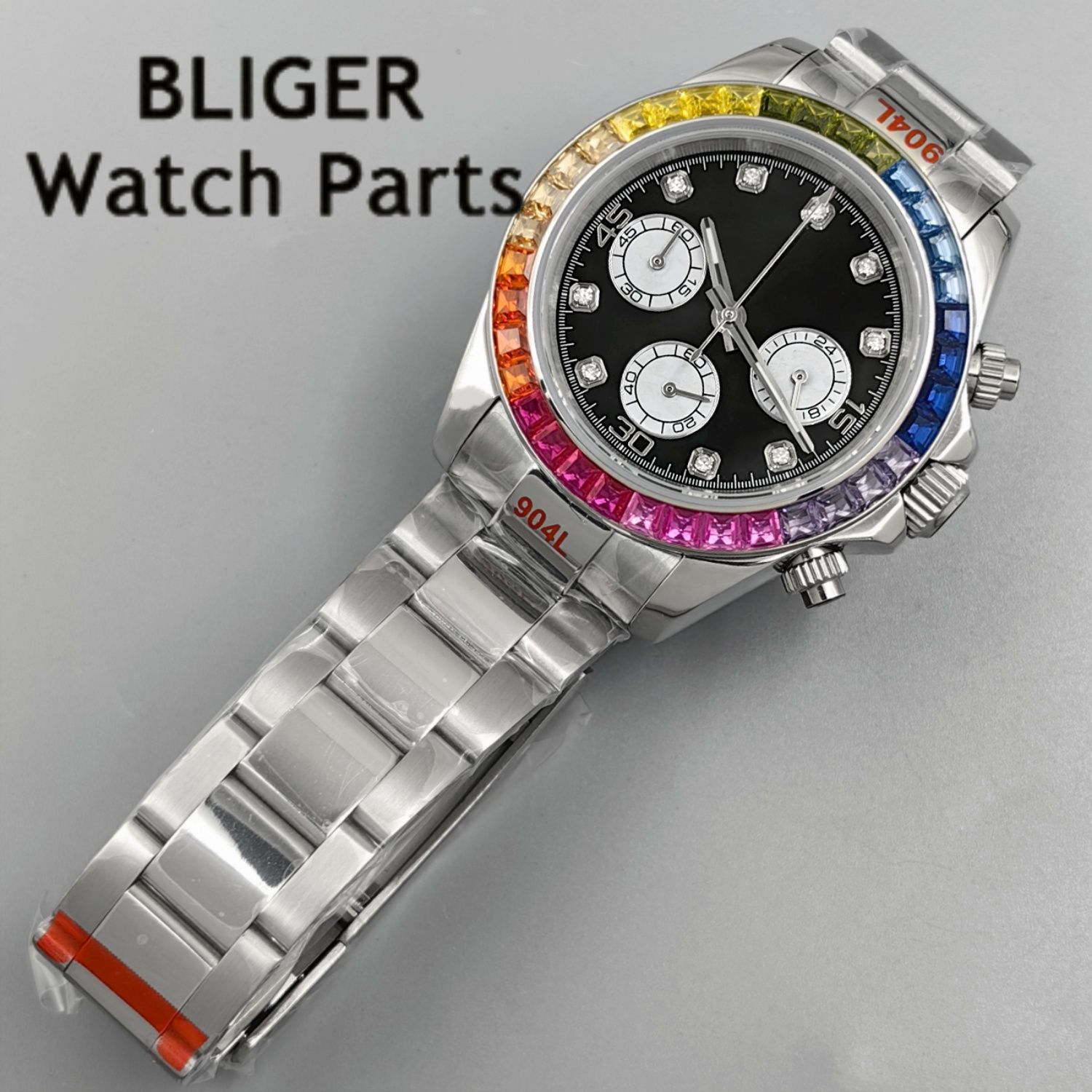 BLIGER Black Panda Dial Multic - Rubber Strap Diver 리뷰 및 가격