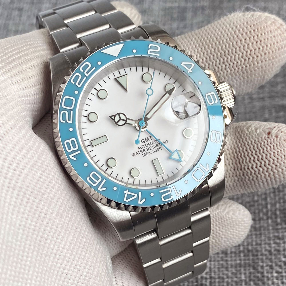 Customized 40mm Ice Blue Dial  - Stainless Bracelet Diver 리뷰 및 가격