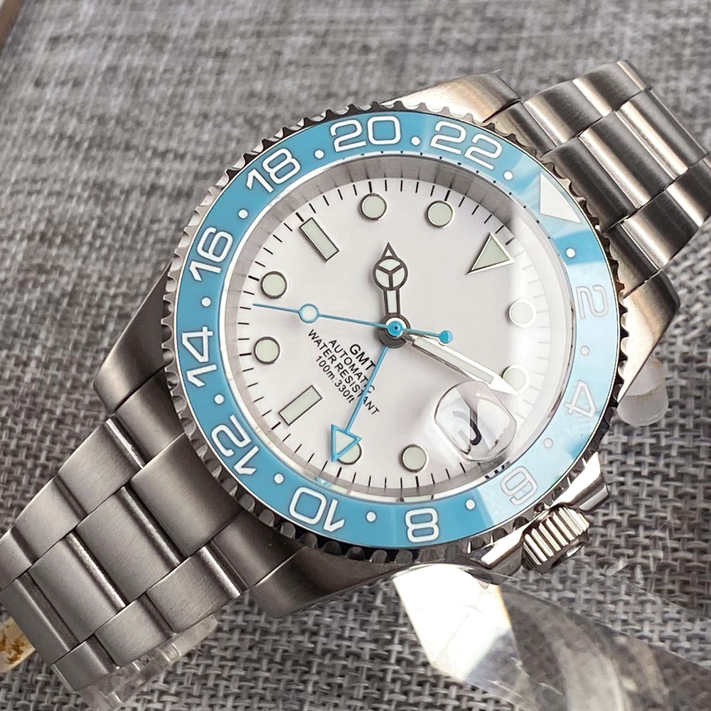 Customized 40mm Ice Blue Dial  - Stainless Bracelet Diver 리뷰 및 가격
