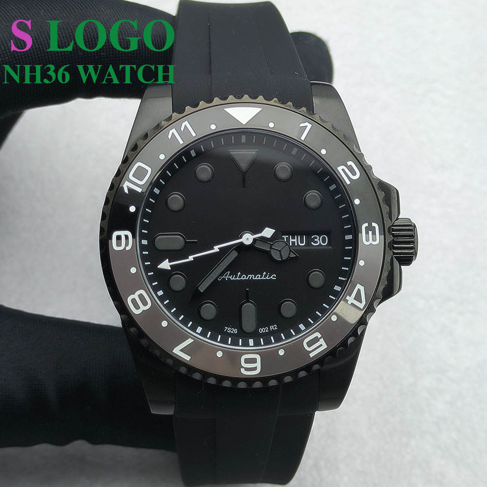40MM NH36 Watch Black Men's St - Stainless Bracelet Diver 리뷰 및 가격