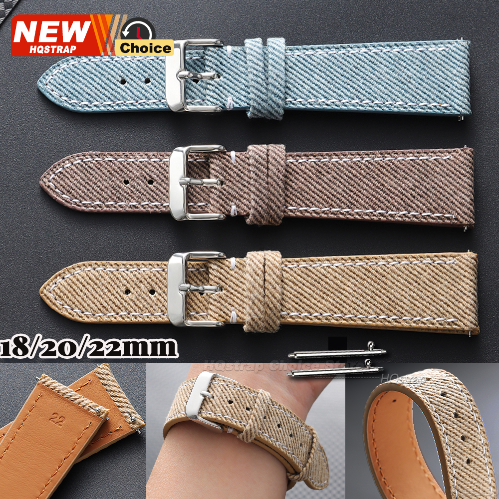 Nylon Denim Fabric Watch Strap - Canvas Strap Watch 리뷰 및 가격