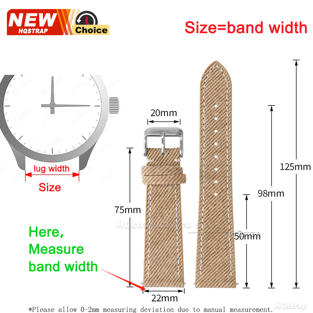 Nylon Denim Fabric Watch Strap - Canvas Strap Watch 리뷰 및 가격
