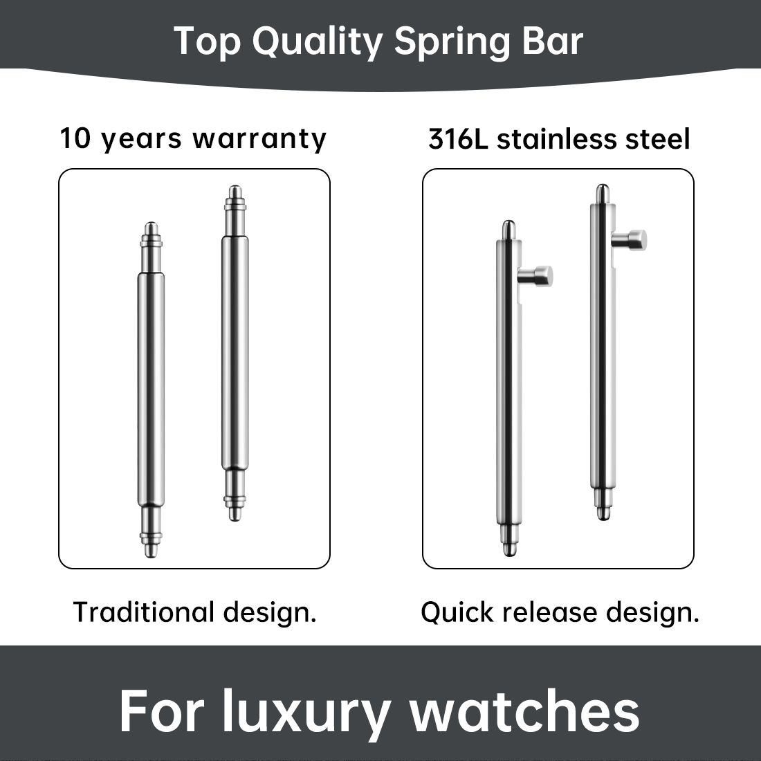 Maikes 316L Stainless Steel Qu - Leather Strap Quick Release 리뷰 및 가격