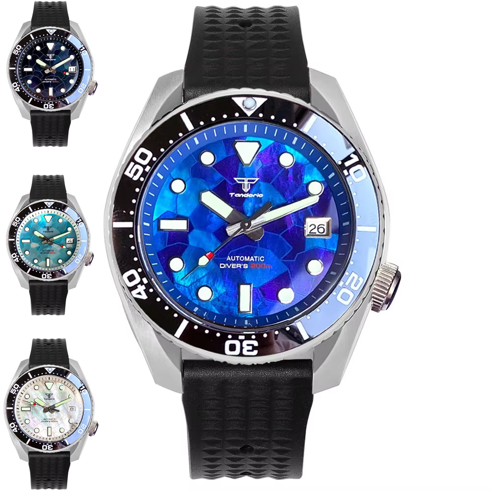 Tandorio 42.5mm Japan NH35A Au - Rubber Strap Diver 리뷰 및 가격