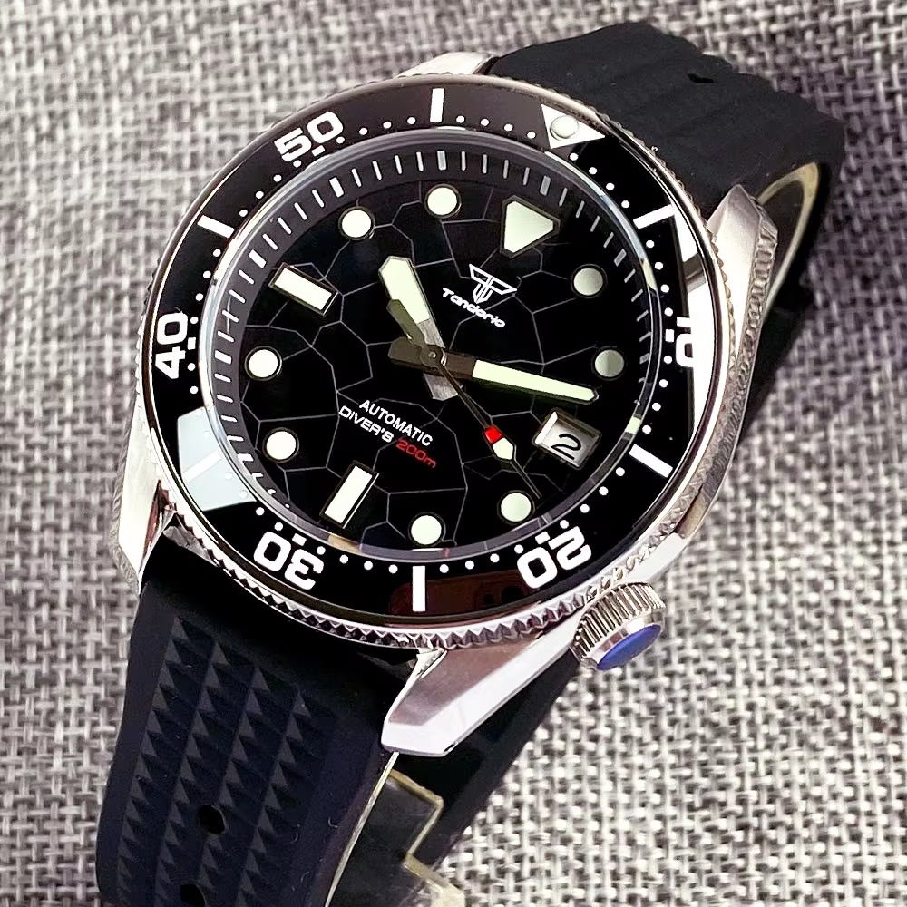 Tandorio 42.5mm Japan NH35A Au - Rubber Strap Diver 리뷰 및 가격