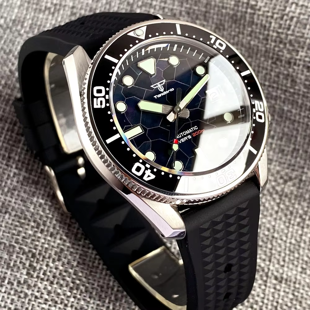 Tandorio 42.5mm Japan NH35A Au - Rubber Strap Diver 리뷰 및 가격