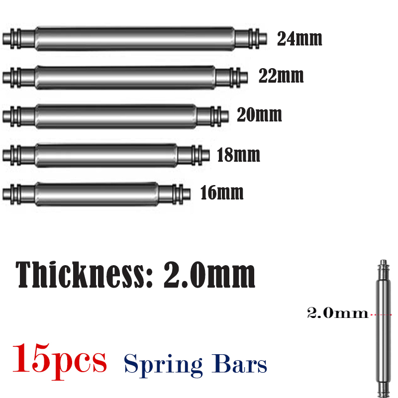 15pcs Watch Band Pin 2.0mm Dia - Spring Bar Tool Set 리뷰 및 가격