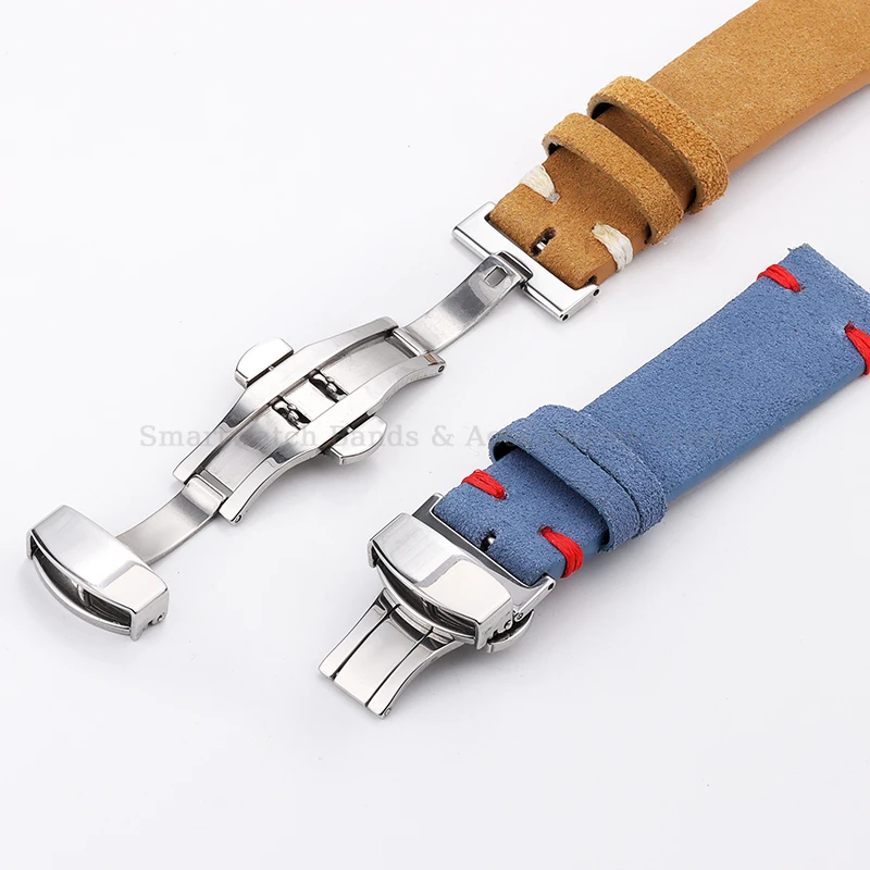 18mm 20mm 22mm Suede Stitching - Suede Strap Watch 리뷰 및 가격