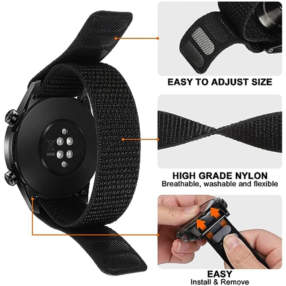 26/22mm Hook Loop Nylon Watch  - Sport Loop Velcro 리뷰 및 가격