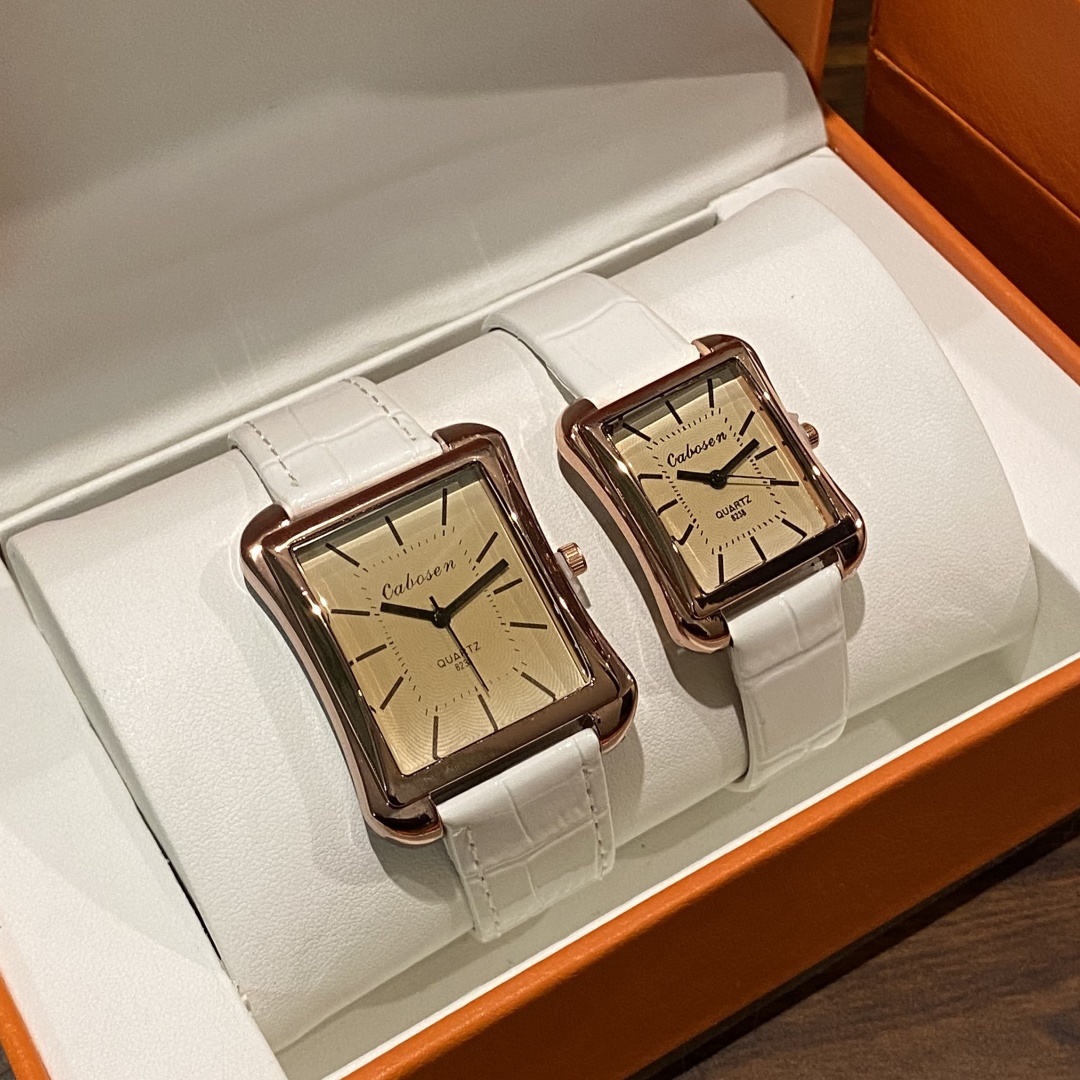 Couple Watch Quartz Movement B - Leather Watch Band Men 리뷰 및 가격