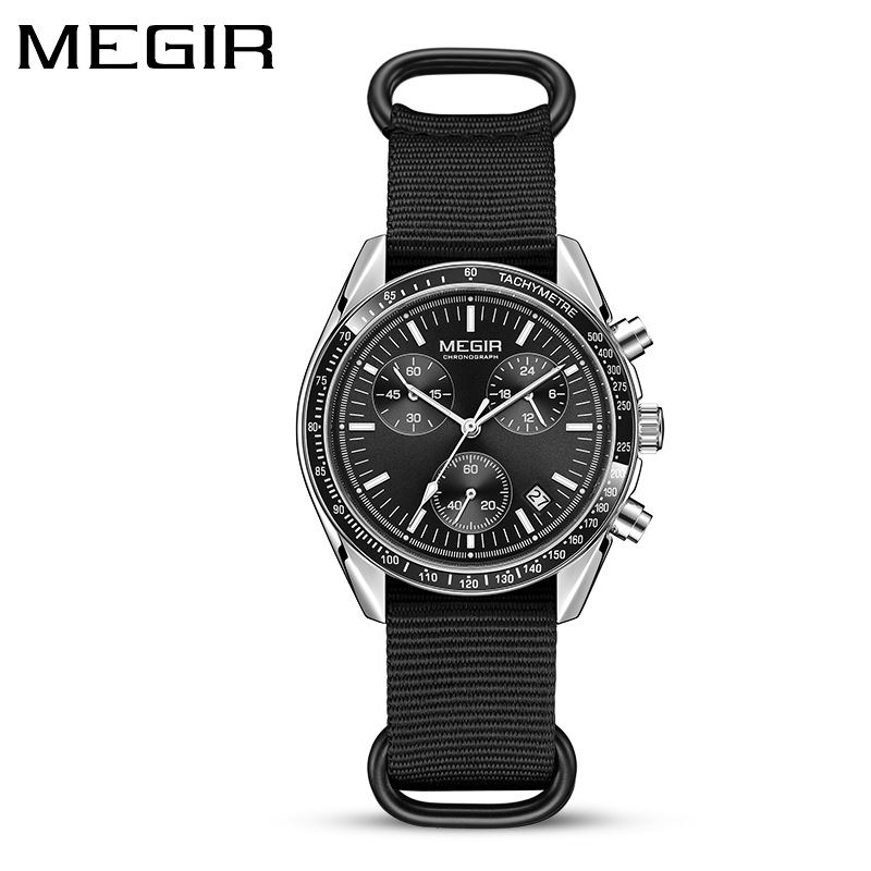 MEGIR 2247 Men's Luxury Quartz - Canvas Strap Watch 리뷰 및 가격