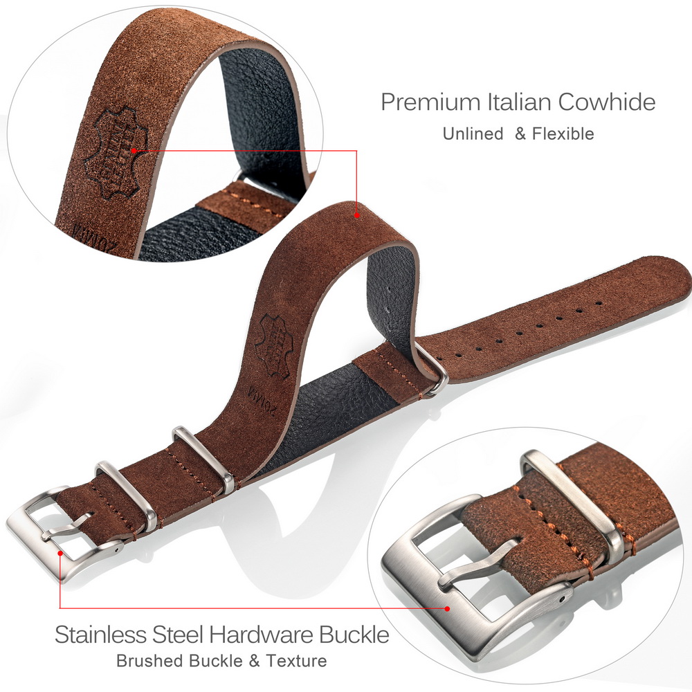 HEMSUT Genuine Leather Watch B - Tropic Strap Vintage 리뷰 및 가격