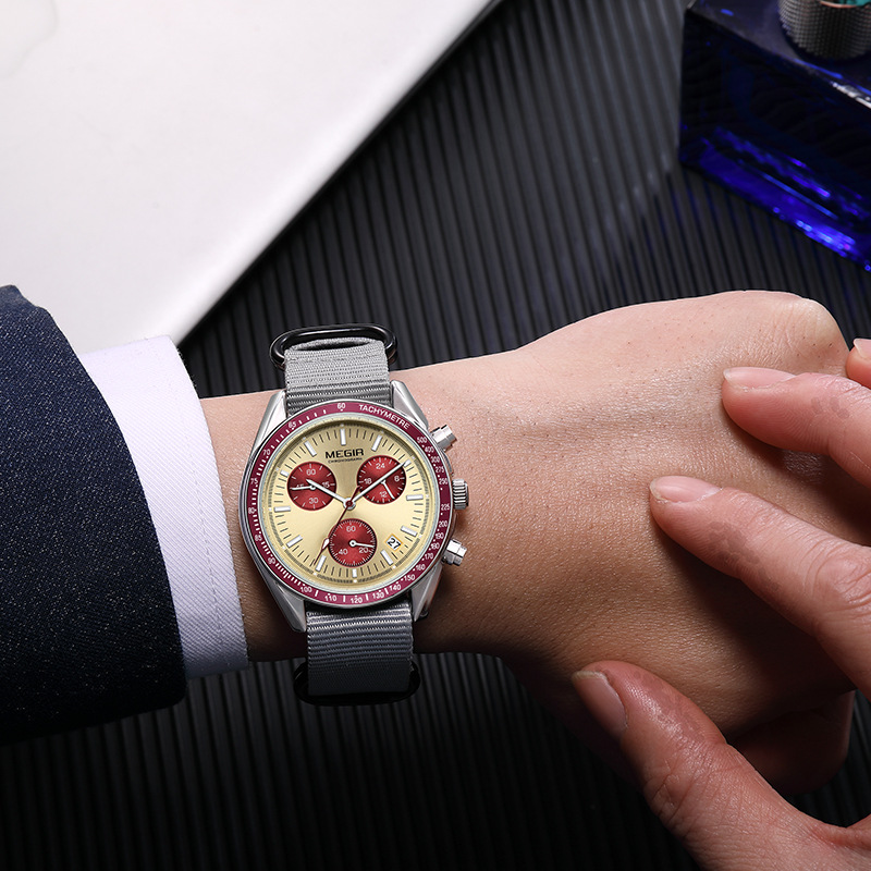 MEGIR 2247 New Luxury Men's Wa - Canvas Strap Watch 리뷰 및 가격