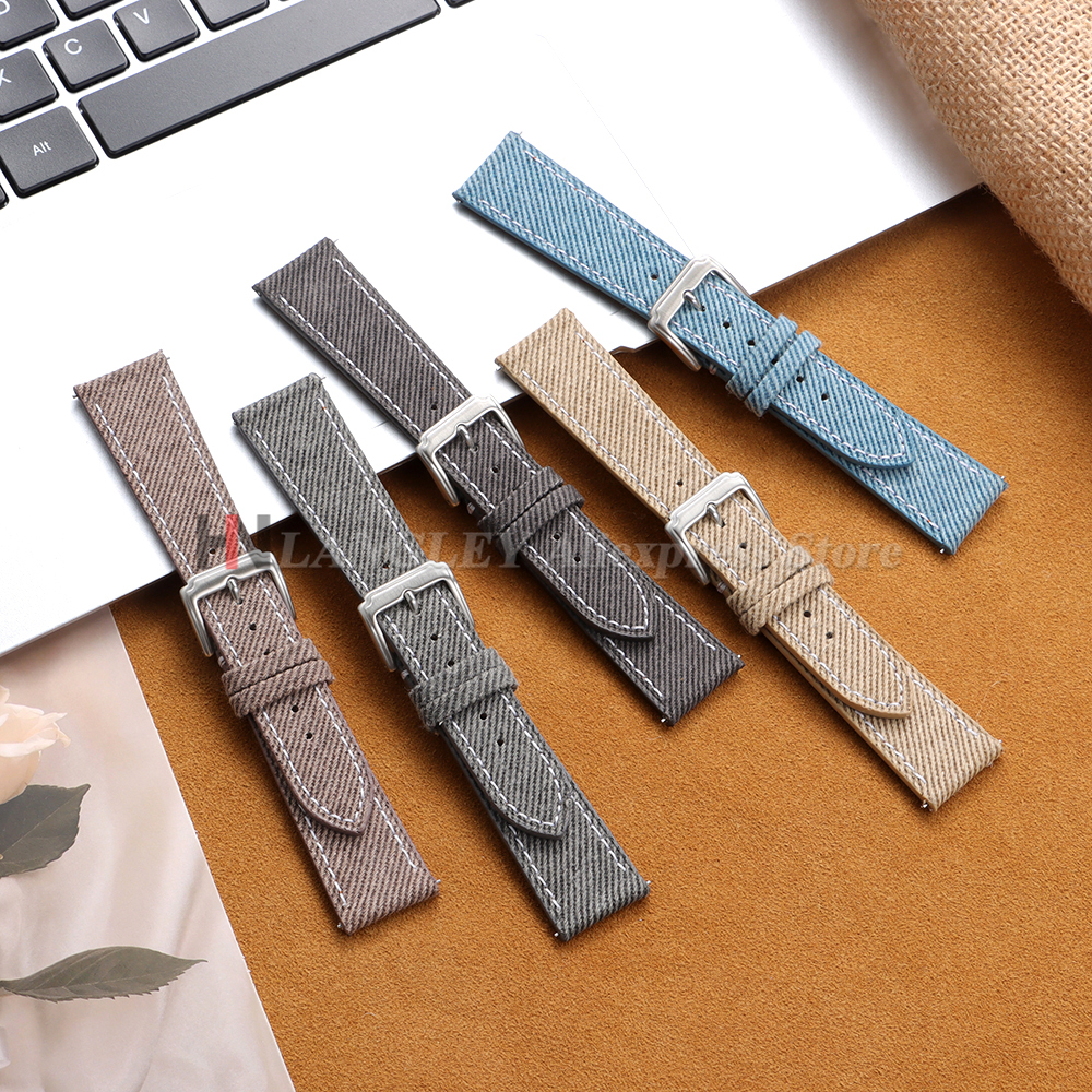 Denim Nylon Watch Strap Canvas - Canvas Strap Watch 리뷰 및 가격