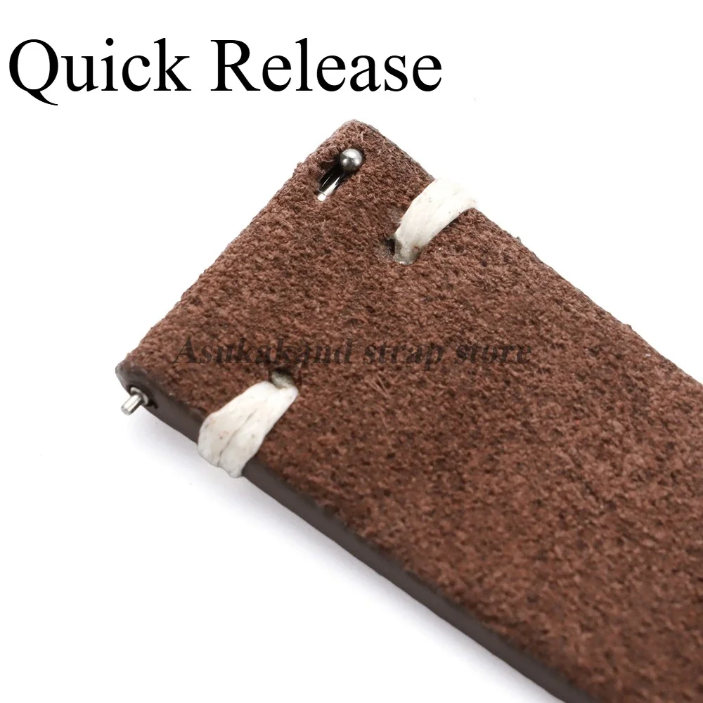 Suede Stitching Genuine Leathe - Suede Strap Watch 리뷰 및 가격