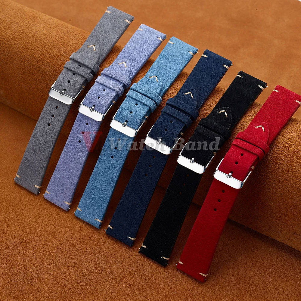 14mm 16mm 18mm Wristband Quick - Suede Strap Watch 리뷰 및 가격