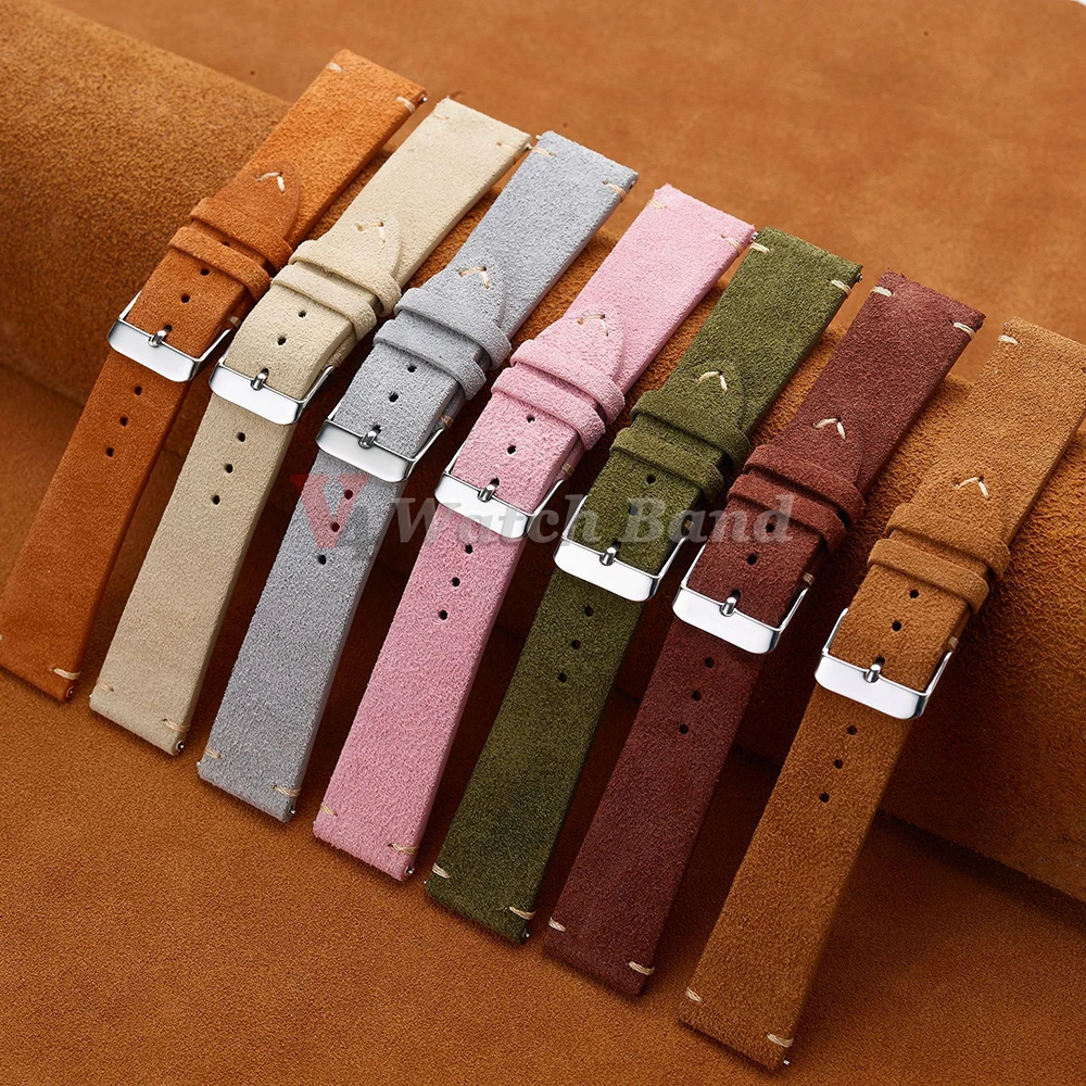 14mm 16mm 18mm Wristband Quick - Suede Strap Watch 리뷰 및 가격