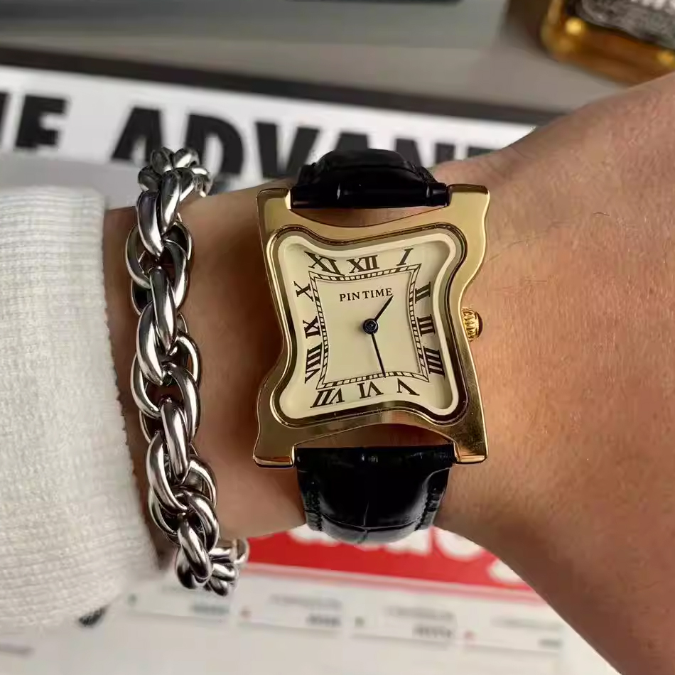 Surrealist Art Melting Clock W - Leather Watch Band Men 리뷰 및 가격