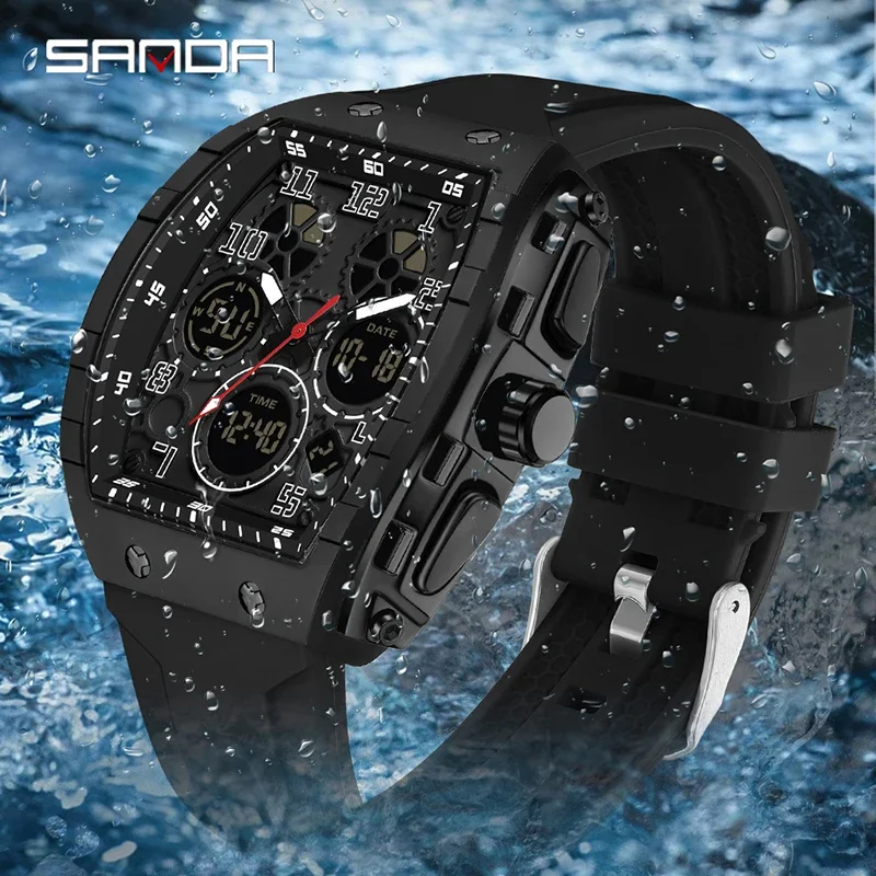 SANDA 6157 New Fashion Men's E - Rubber Strap Diver 리뷰 및 가격