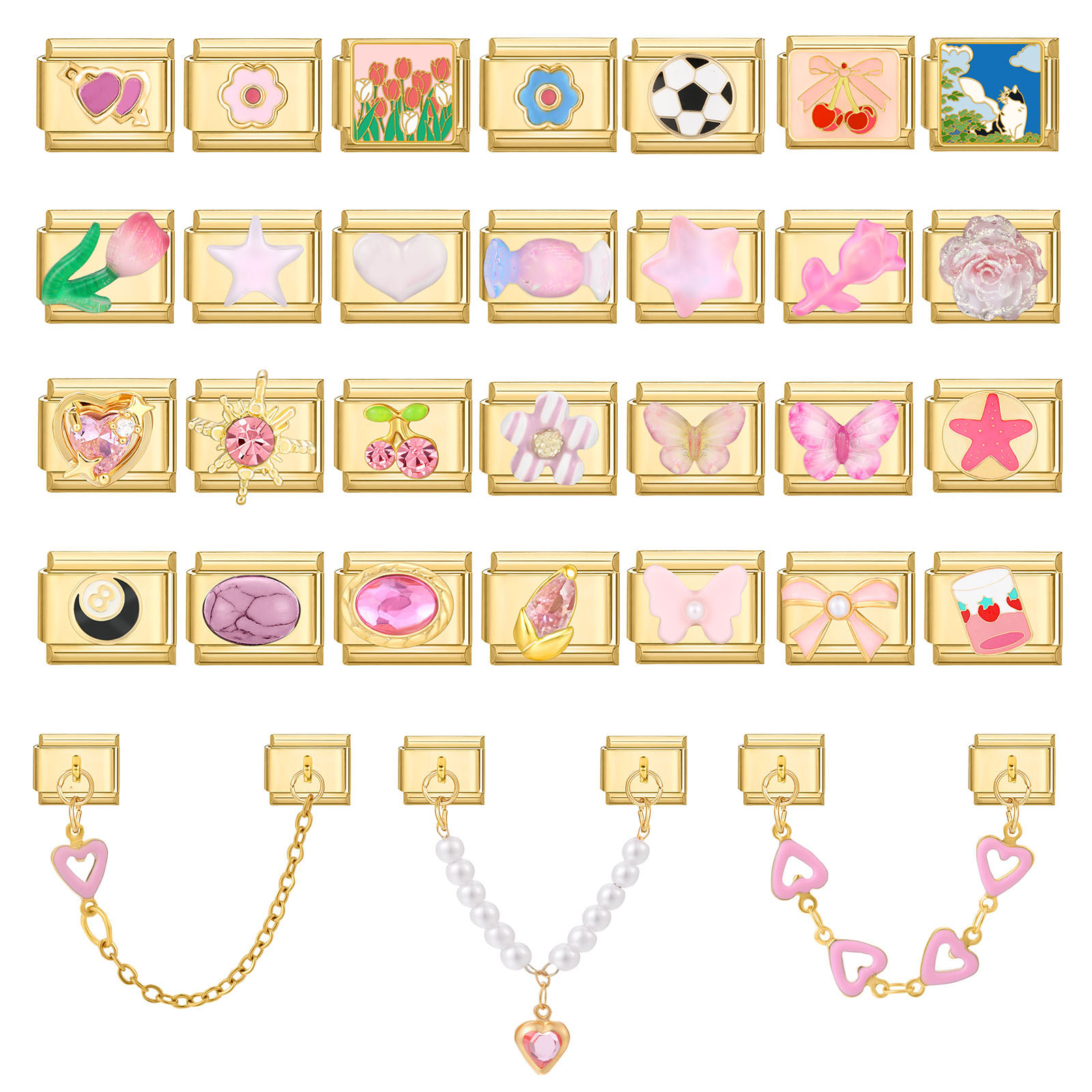 New Vintage Glitter Sun Flower - Butterfly Clasp Deployant 리뷰 및 가격