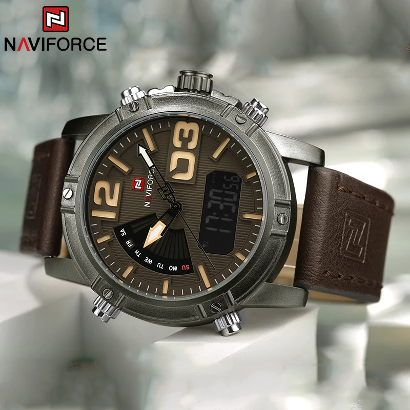 NAVIFORCE Top Brand Men Watch  - Leather Watch Band Men 리뷰 및 가격