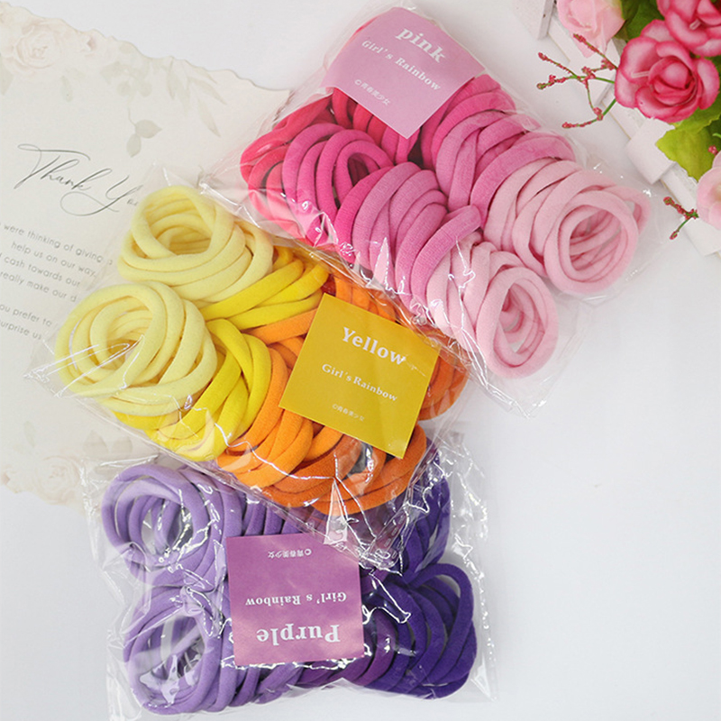 50PCS/Set Women Girls Basic Ha - Silicone Band Women 리뷰 및 가격