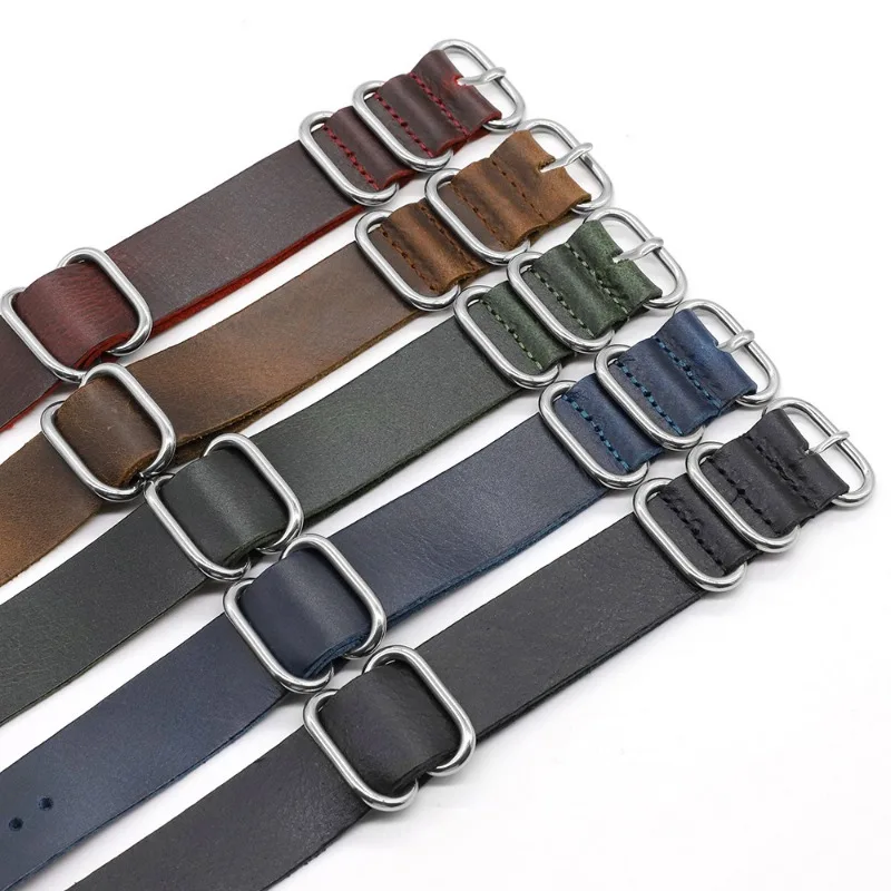 Vintage Genuine Leather Watch  - Nato Strap Nylon 리뷰 및 가격