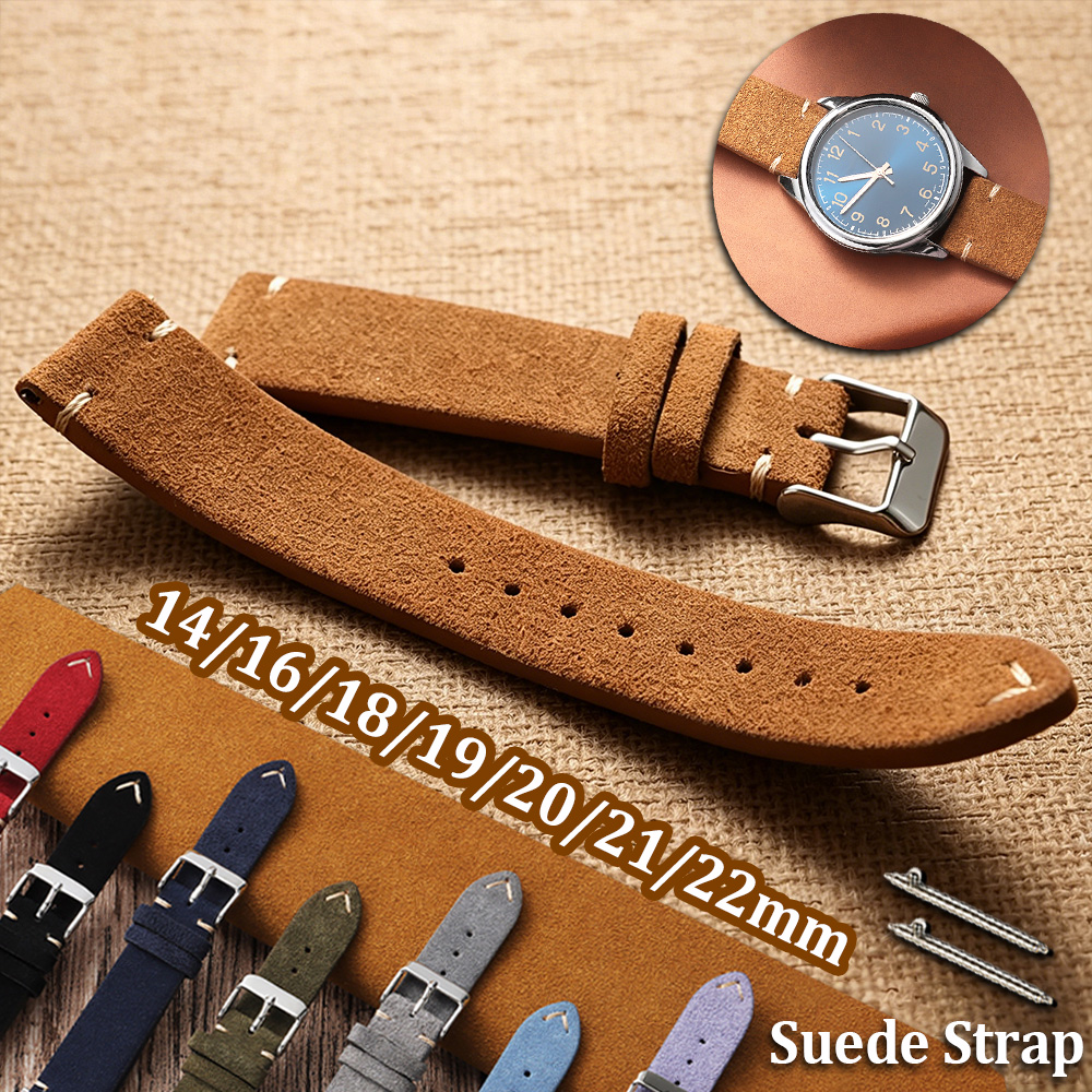 14 16 18 19 20 21 22mm Quick R - Suede Strap Watch 리뷰 및 가격
