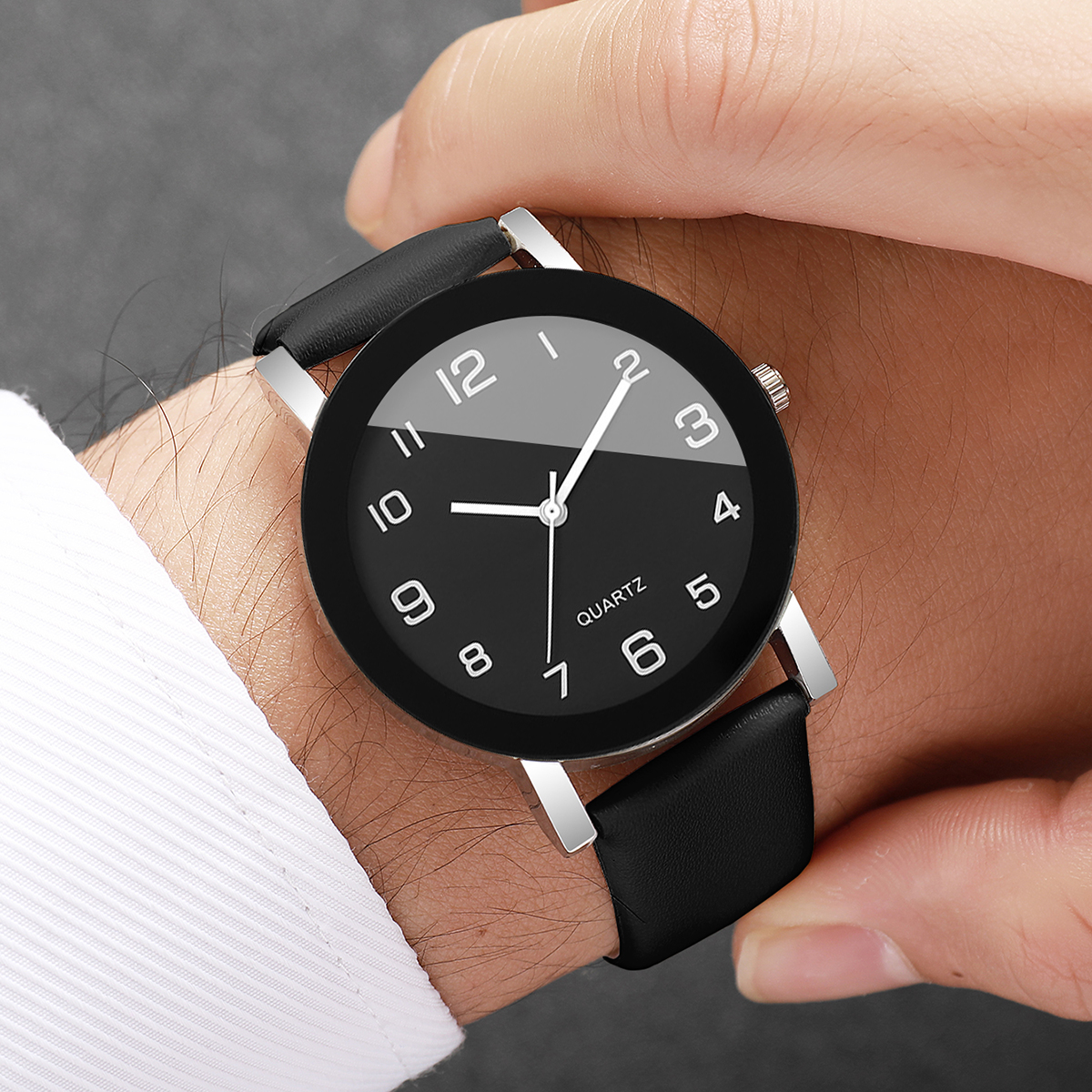 Fashion Arabic Dial  Men Quart - Leather Watch Band Men 리뷰 및 가격