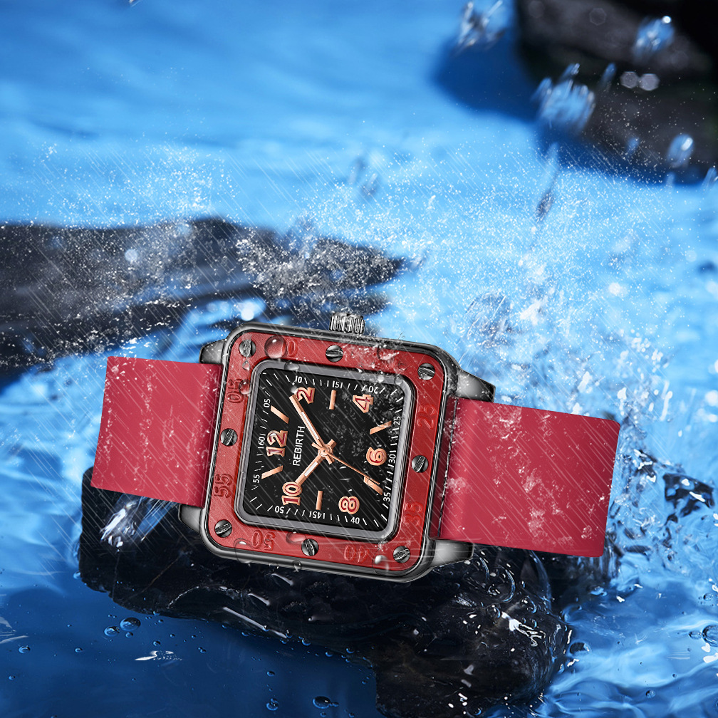 Square Silicone Band Women Wat - Silicone Band Women 리뷰 및 가격