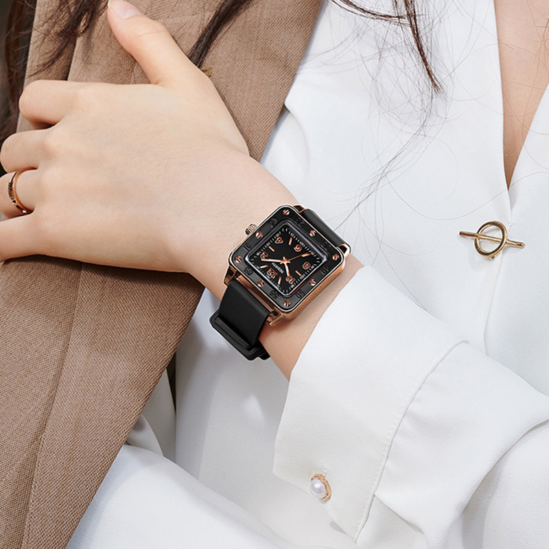 Square Silicone Band Women Wat - Silicone Band Women 리뷰 및 가격