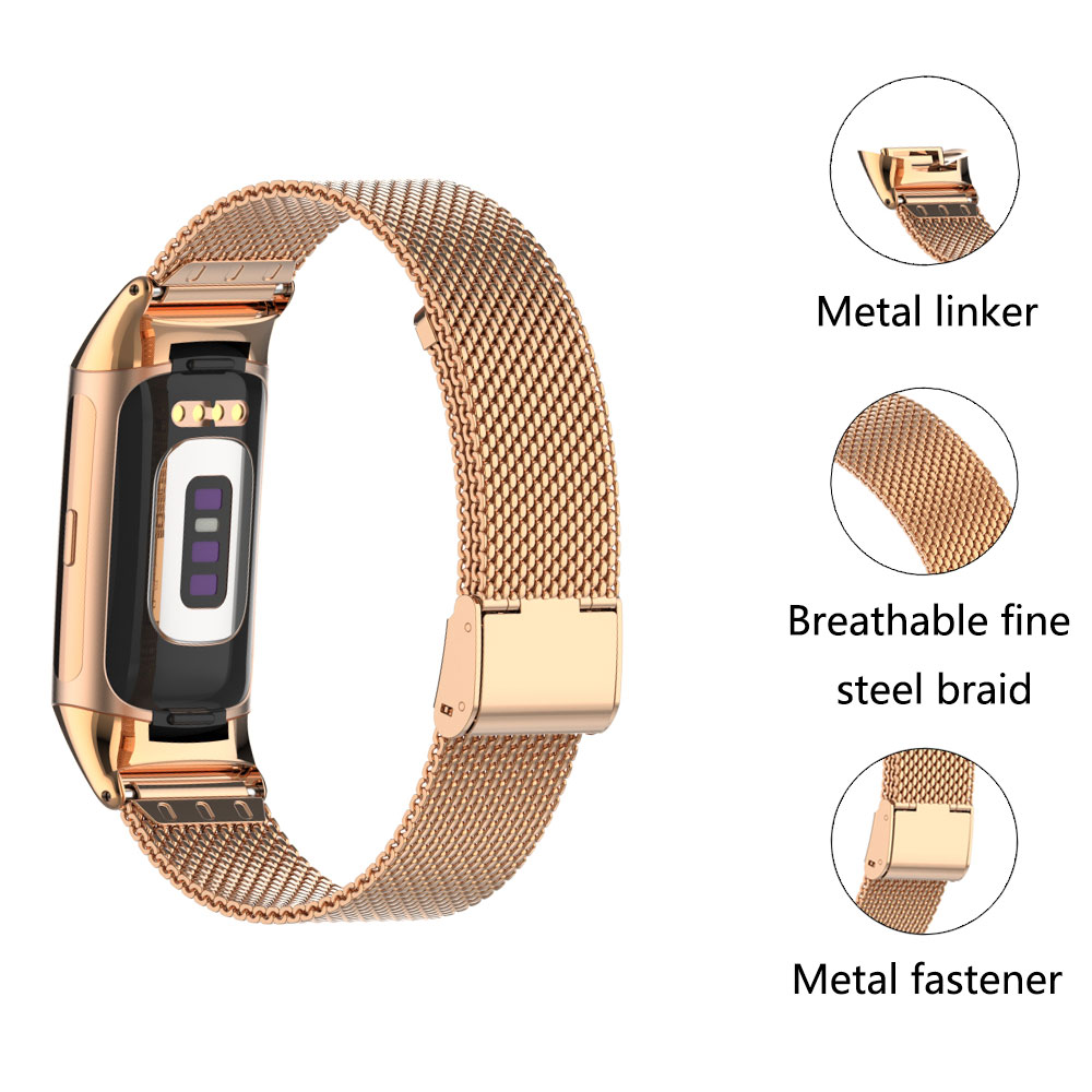 Suitable for Fitbit Charge 5/6 - Mesh Strap Metal 리뷰 및 가격